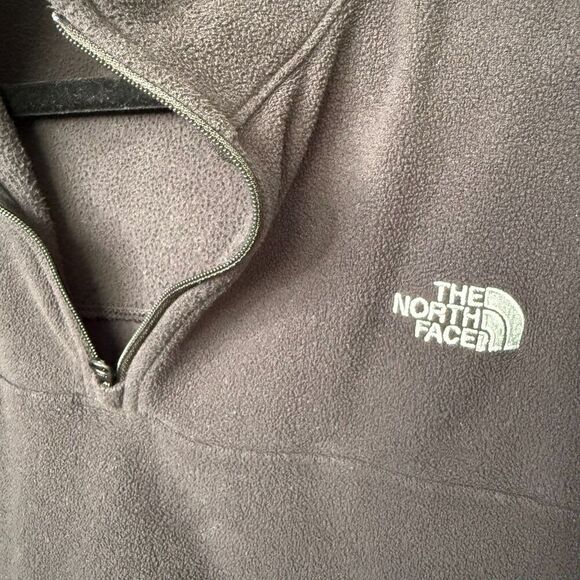 The North Face Sweater Womens Large Black Fleece Lightweight 1/4 Zip Pullover - Picture 6 of 9